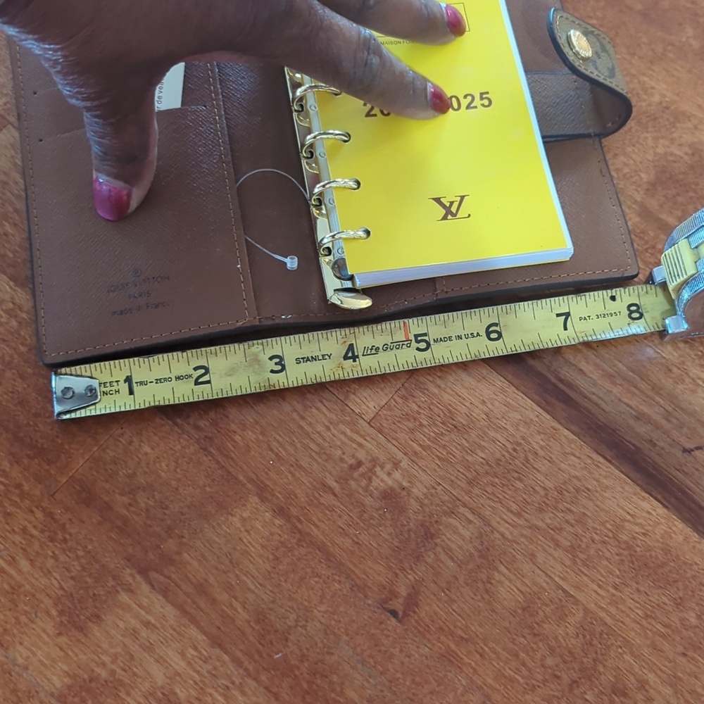 LV monogram agenda wallet in Brown and Dark Brown - Picture 6 of 10